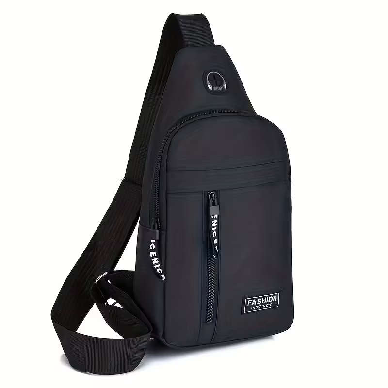 Polyester Chest Bag Waterproof Crossbody Bag