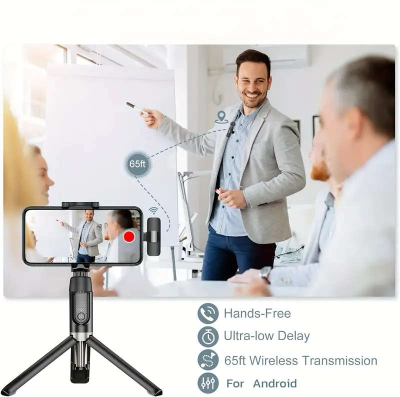 Wireless Noise-Canceling Lavalier Microphone