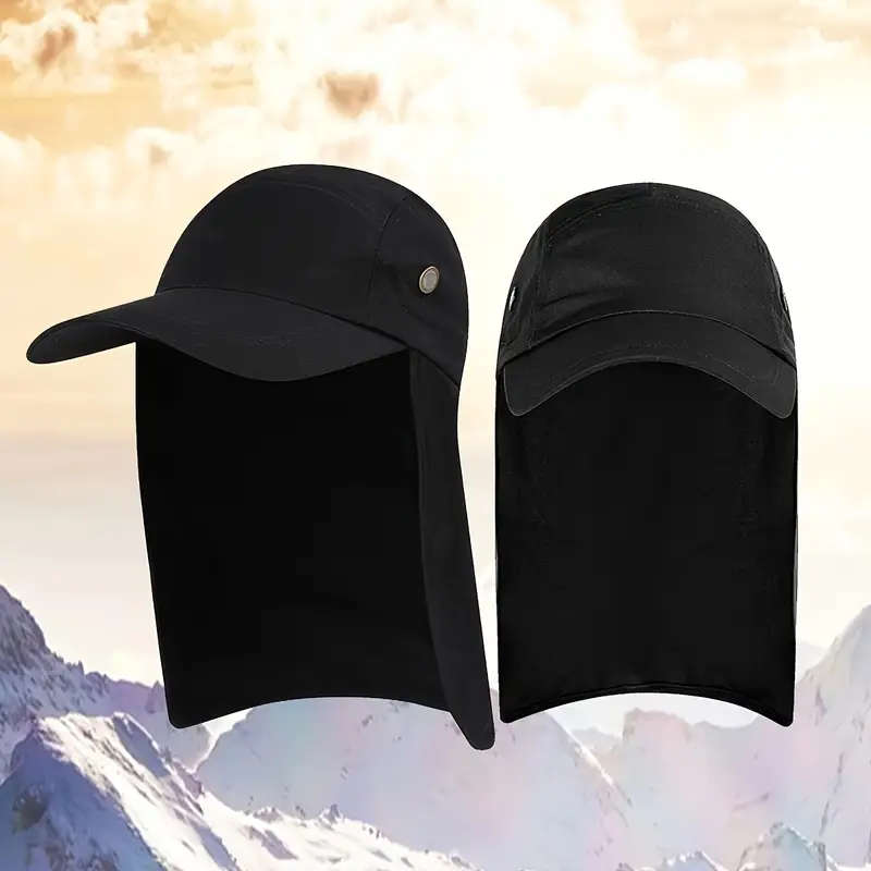 1pc Adjustable Outdoor Fishing Hat for Men Unisex Breathable Quick-Dry Baseball Cap with Sun Protect
