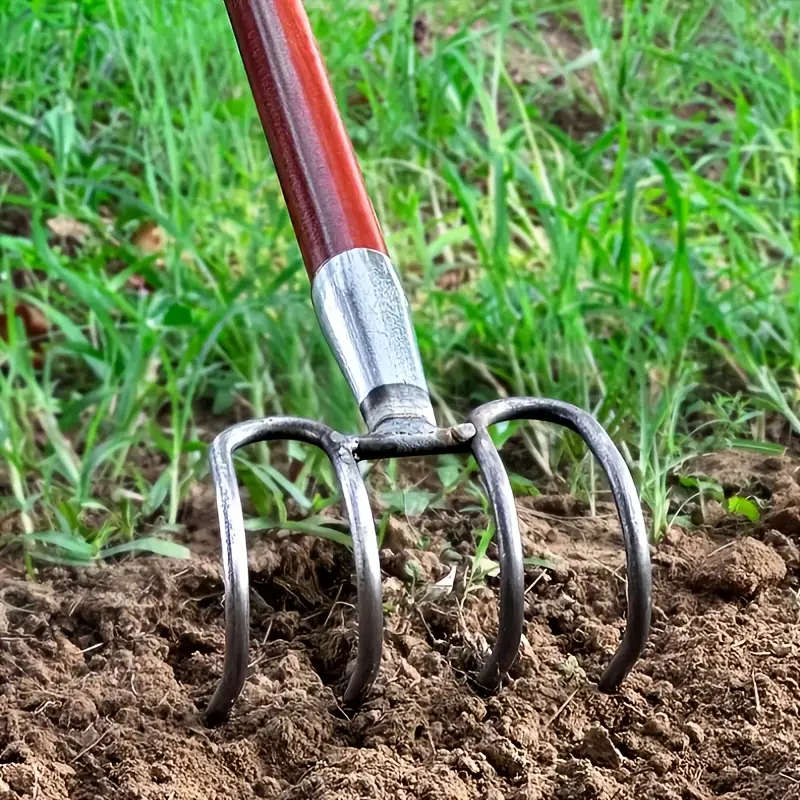 Heavy-Duty Manganese Steel Garden Rake