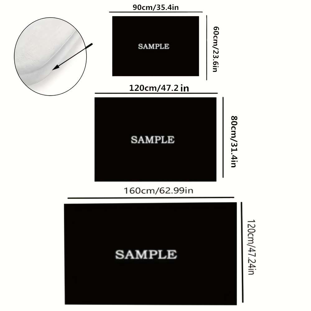 1Pc 60x90cm Floor Mat