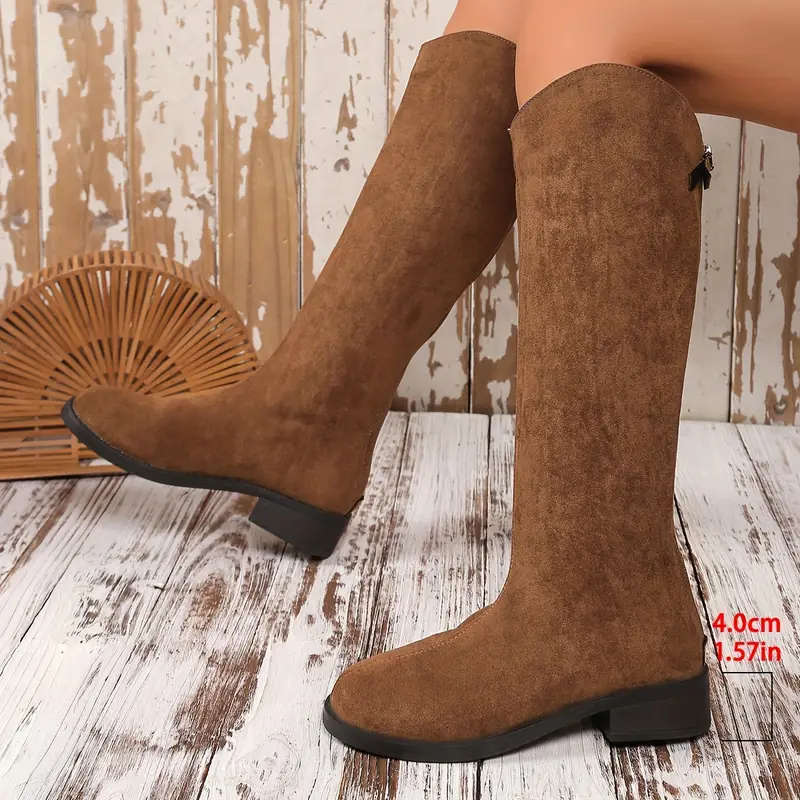 Women's Mid-Calf Boots Color Brown