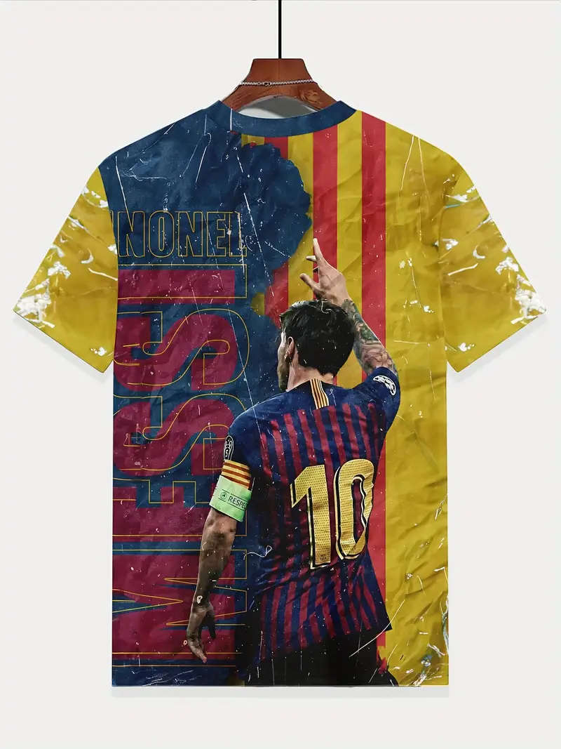 Kids Soccer T-Shirt, Crew Neck - Size: 9-10Y