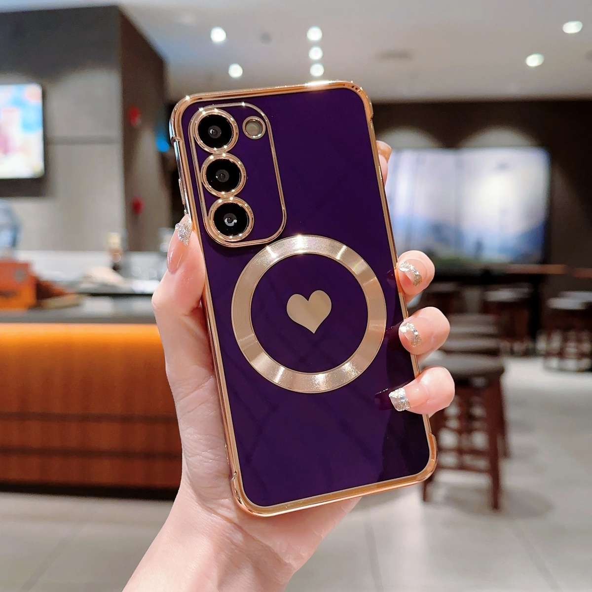 1pc Black For Samsung Galaxy S22 5G Phone Cases