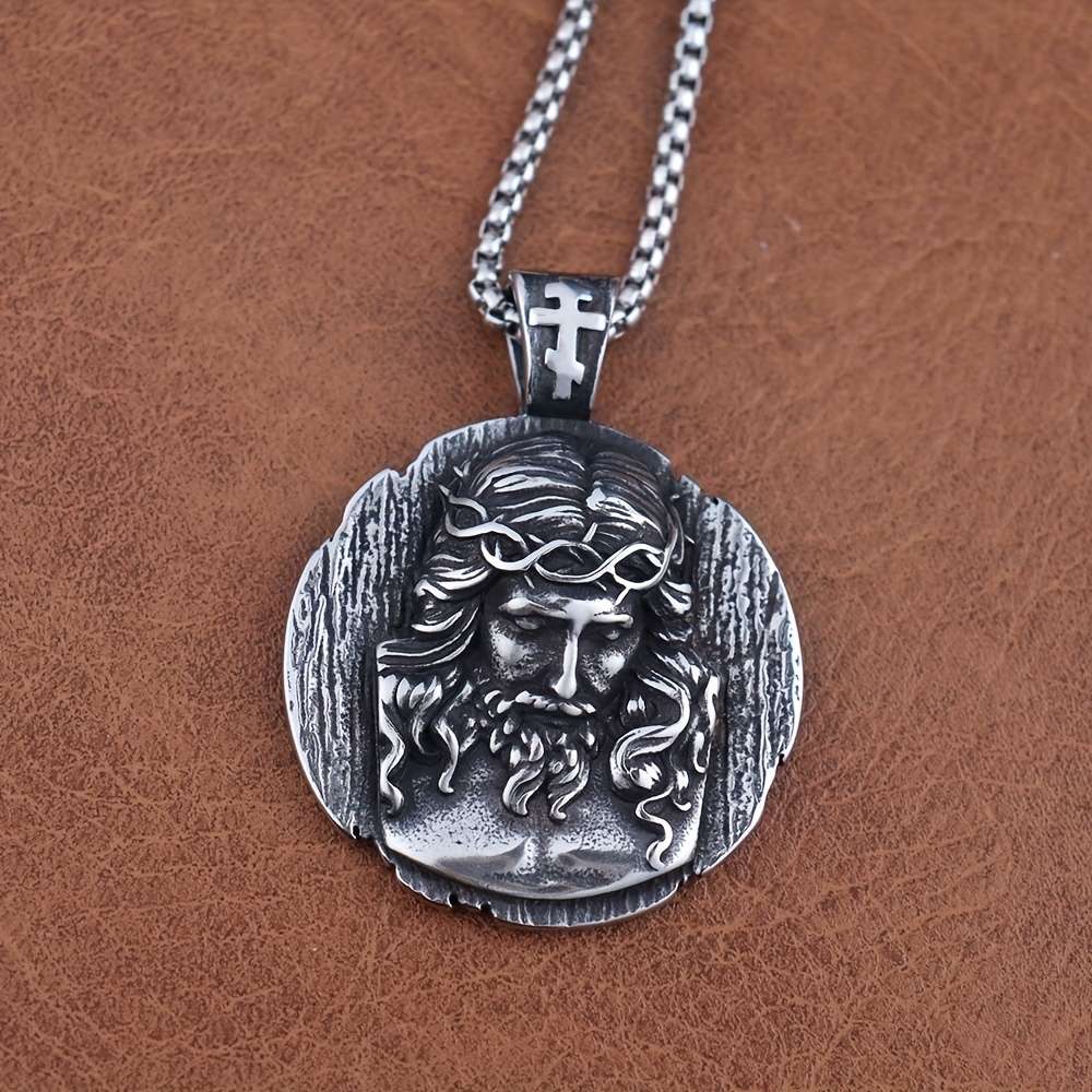 1 Piece pendant With 60cm Chain Jesus Theme Pendant