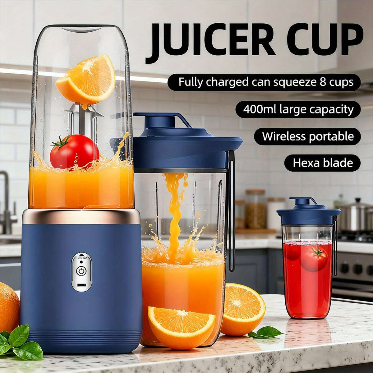 Portable 2-in-1 Blender And Juicer