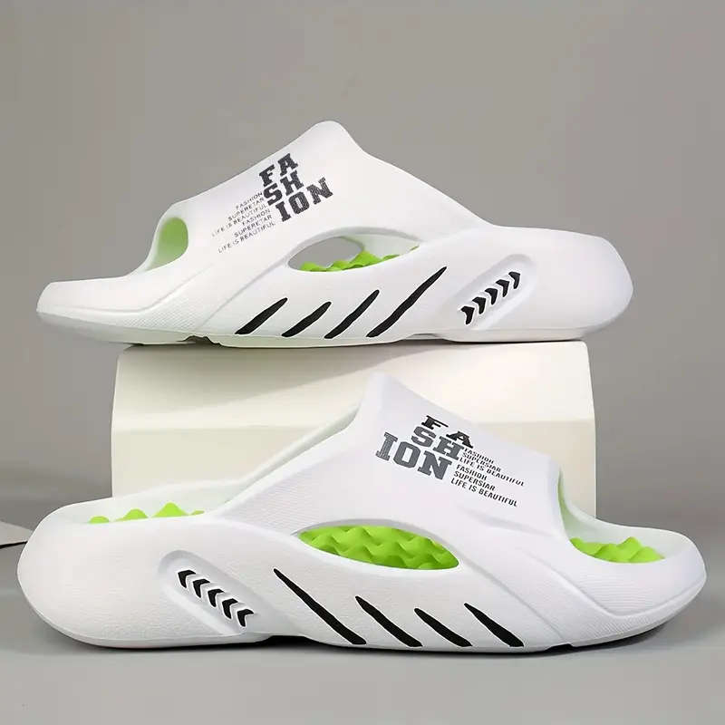 Fashion Slippers Black And Orange 44-45