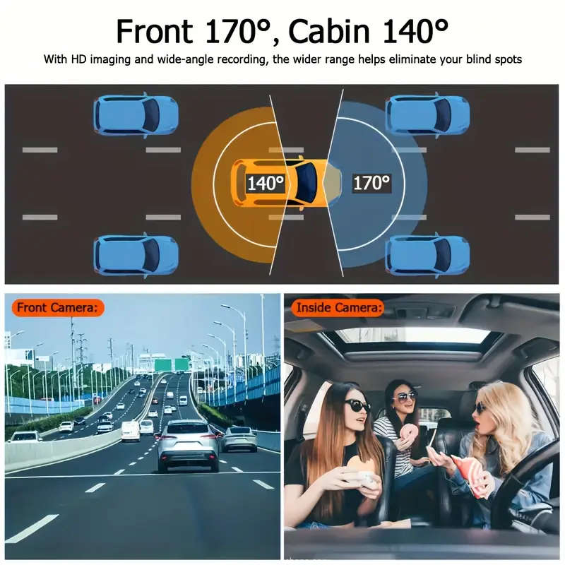 Dual-Lens Car Accessories Driving Recorder
