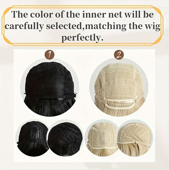 1Pc Black Fashion Design Wig