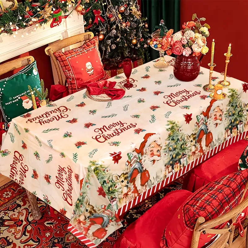 1 Extra-Large Christmas Tablecloth
