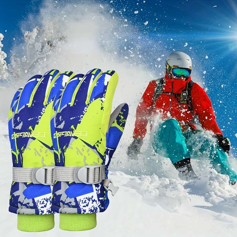 1 Pair Green Size L Warm Gloves