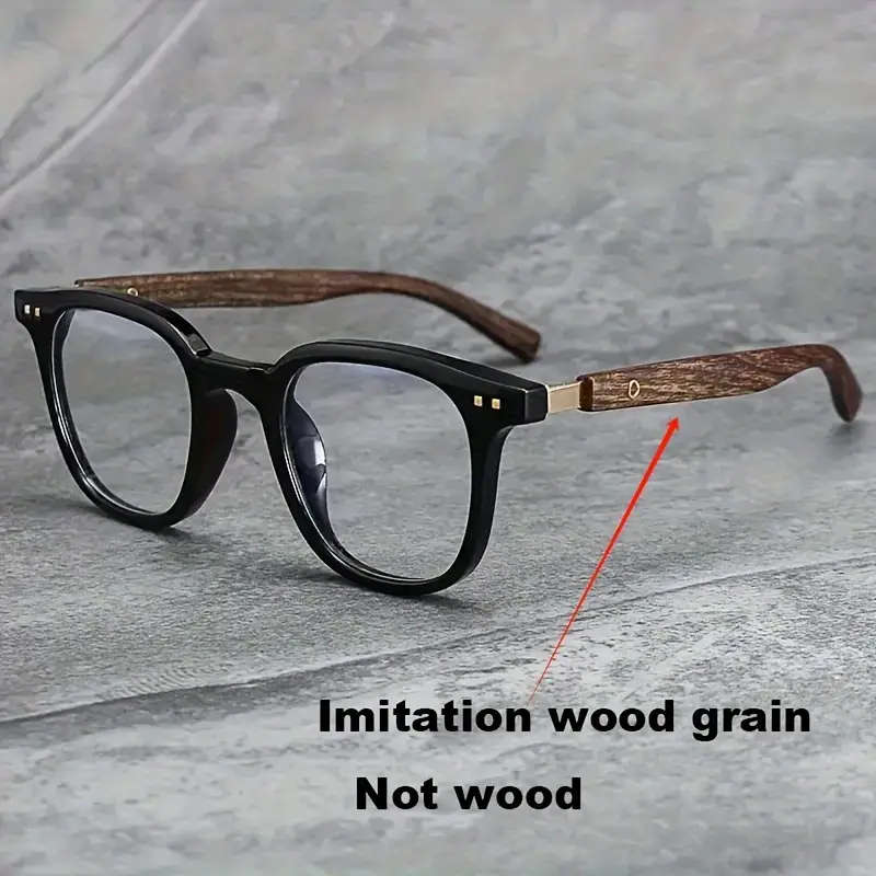 Wood Grain Sunglasses Clear