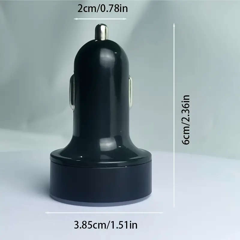 6 in 1 Car Charger with Digital Display 3.1A Multi-Function Fast Charge QC3.0 Compatible Car Plug