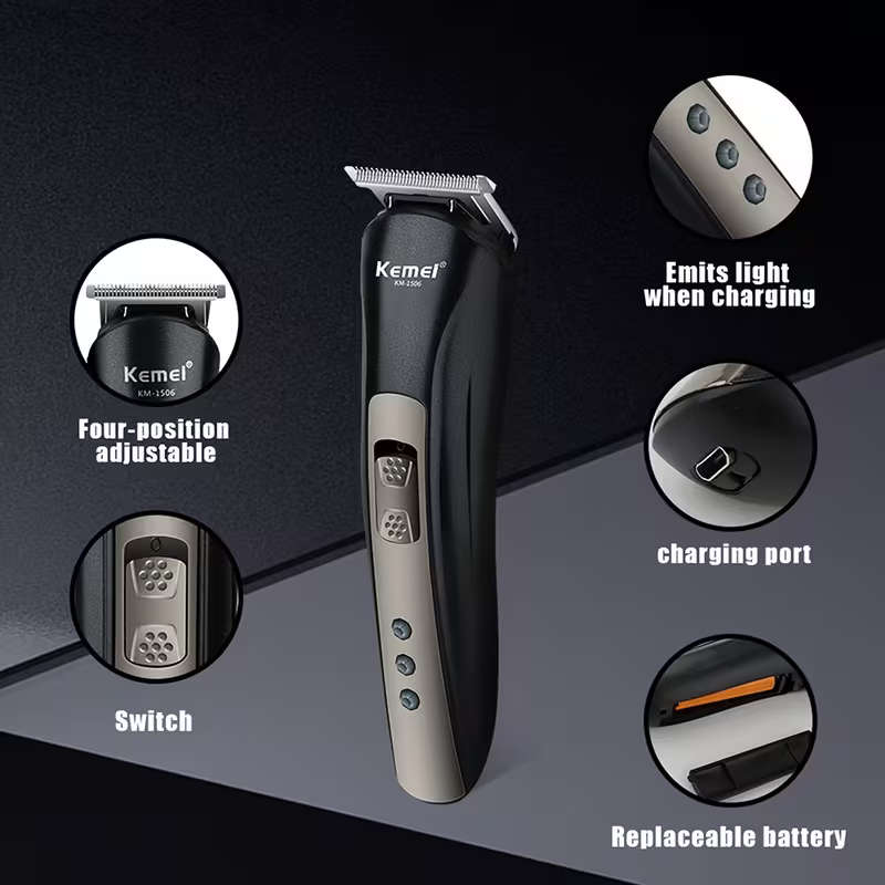Kemei 3 in 1 Rechargeable Men's Grooming Kit