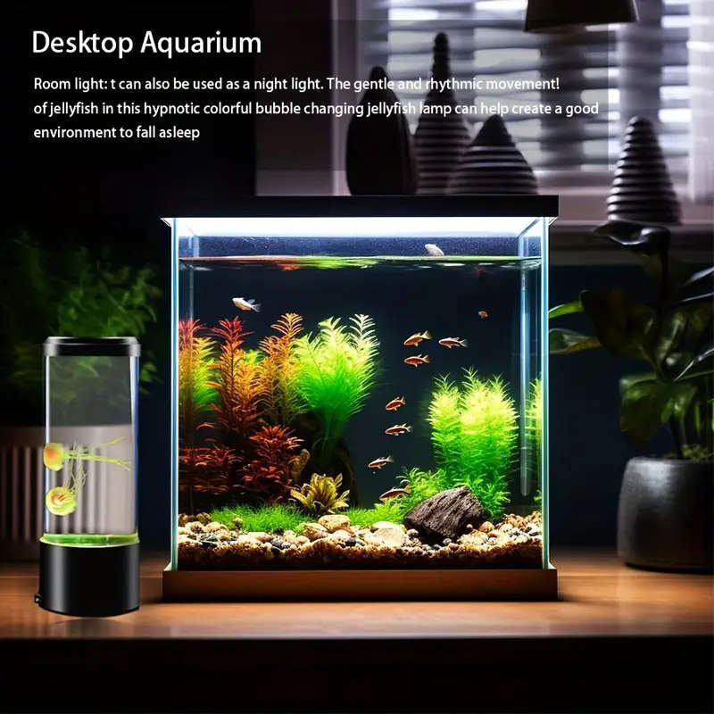 LED Jellyfish Aquarium Colorful Lamp