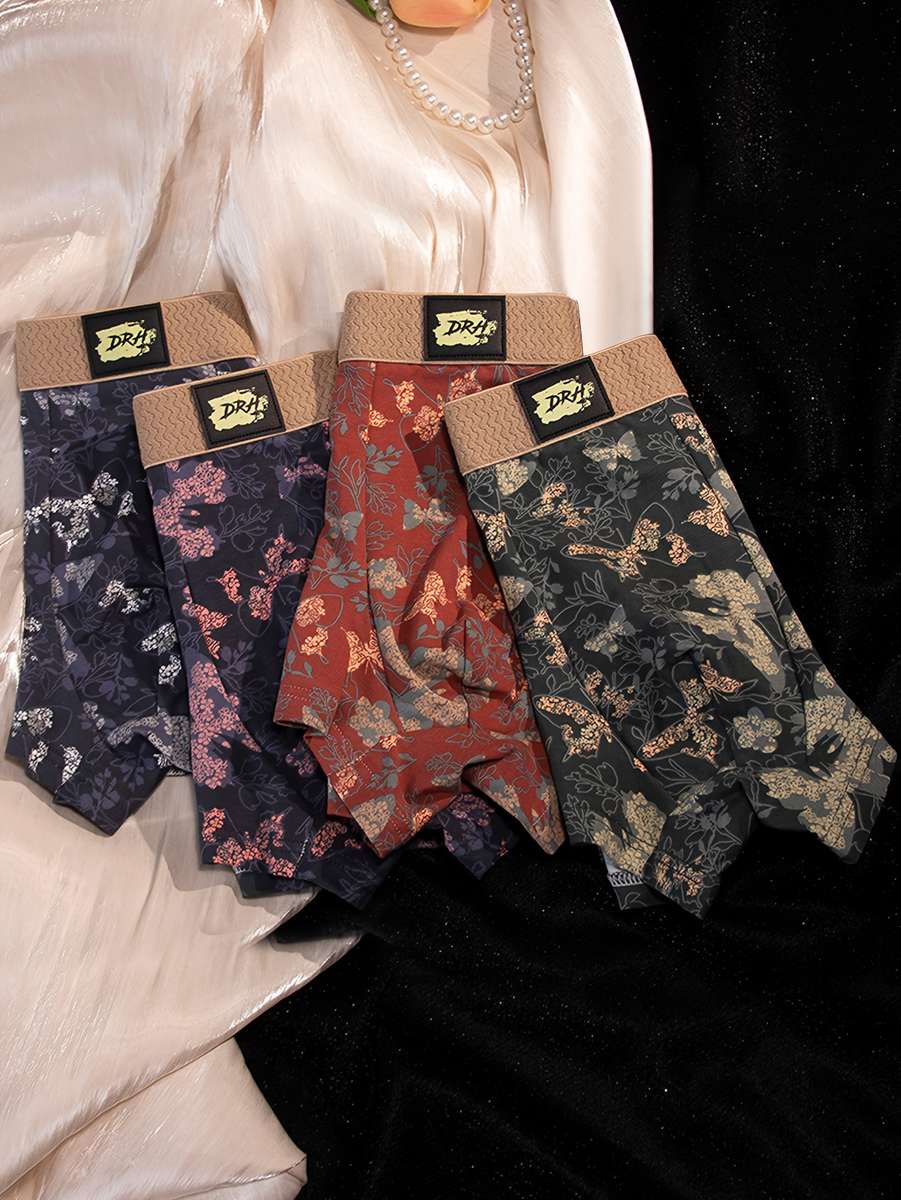 Mens Underwear Color 4Pcsrandom Color Sizel