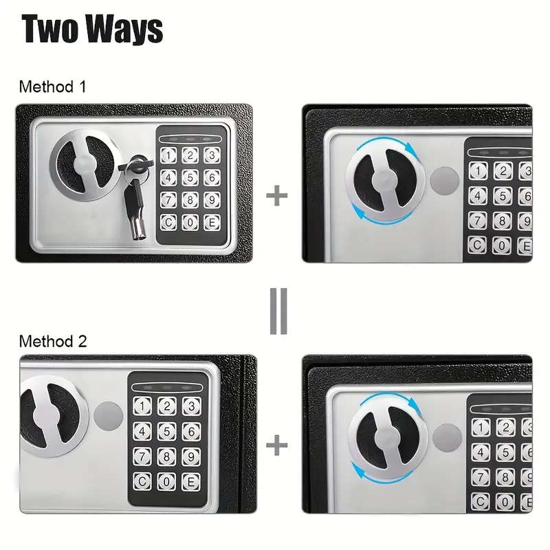 Fireproof Small Safe Digital Electronic Security Safe With Key