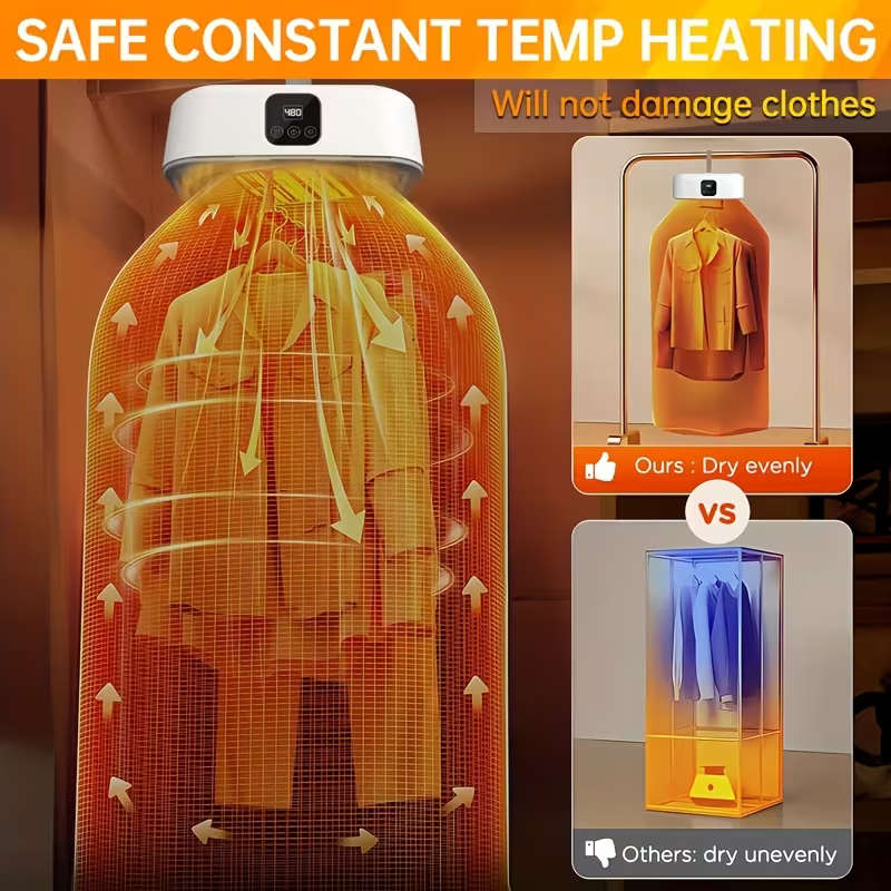 Portable Electric Dryer with Timer Function