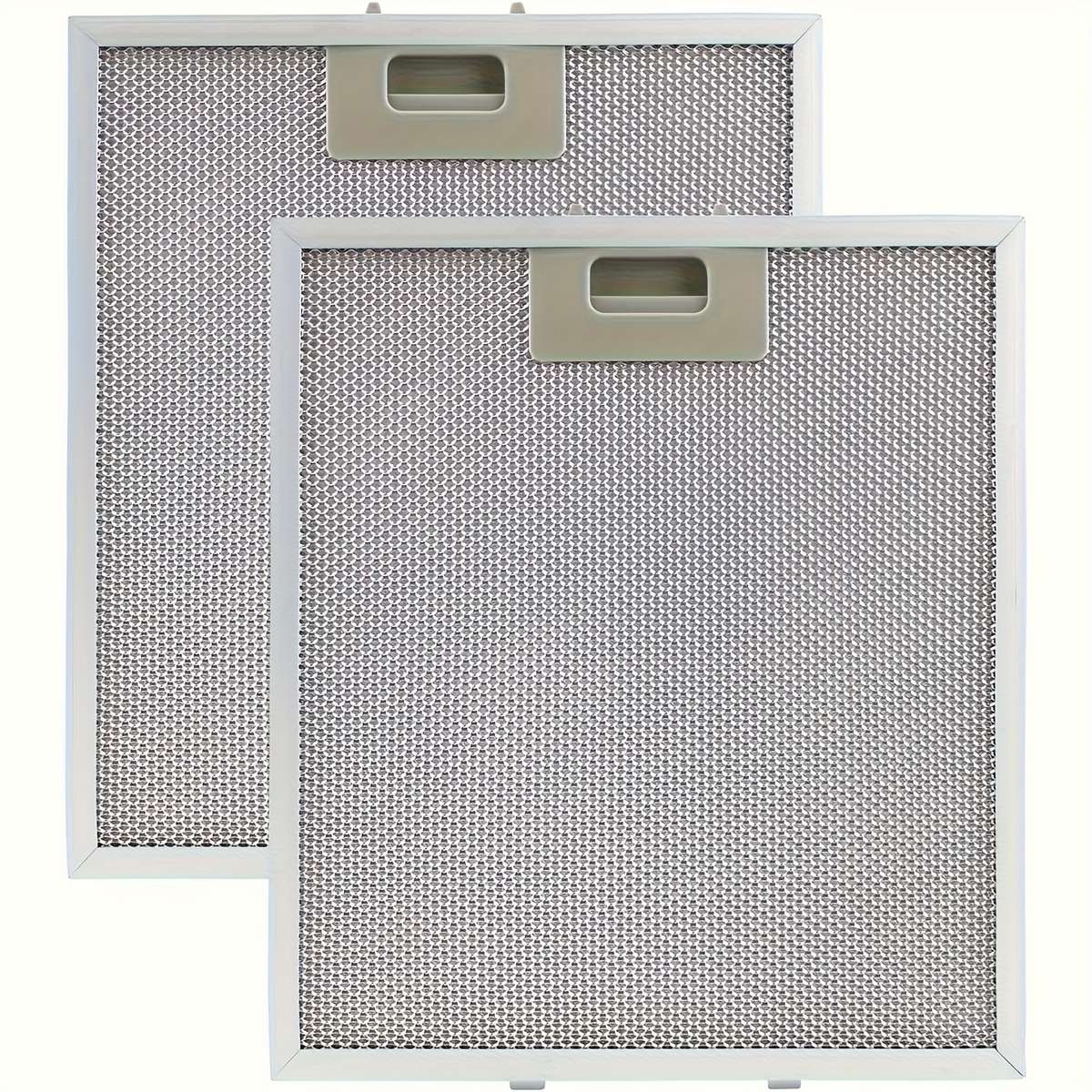 2pcs Universal Range Hood Filter Aluminum Oil Splatter Guard Easy Installation Kitchen Exha