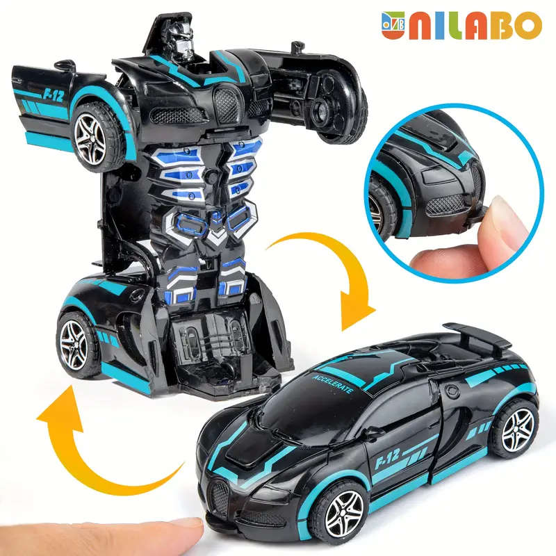 2-in-1 Fun Transforming Robot Police Car Toy