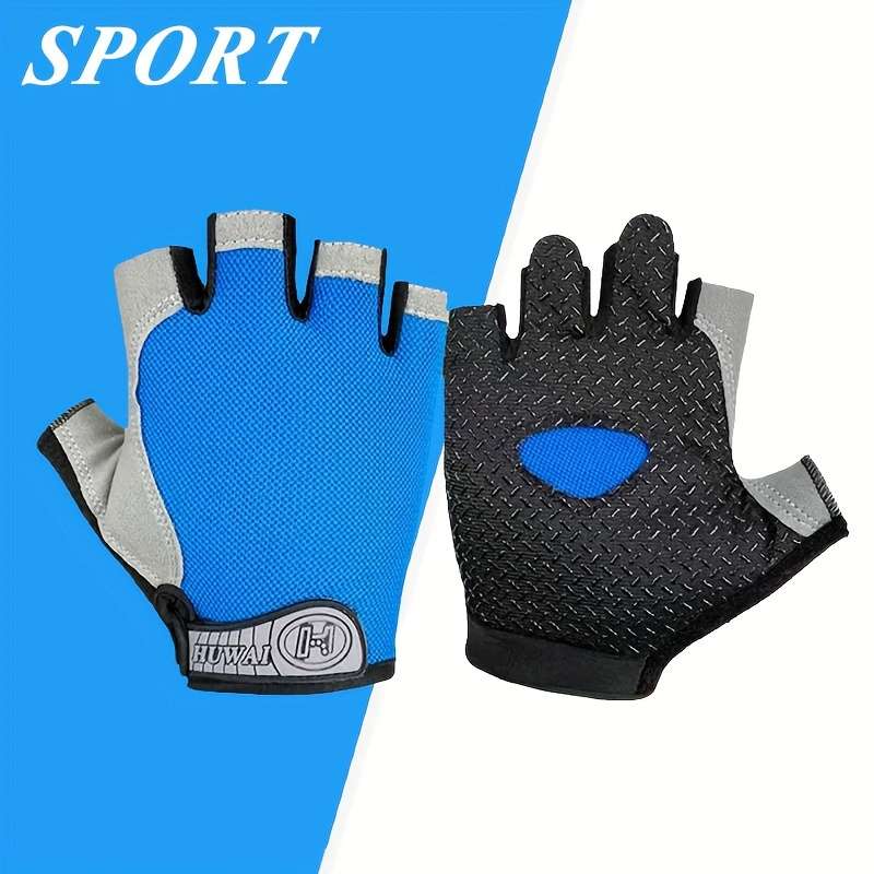 1 Pair Grey Size Large Outdoor Sports Gloves