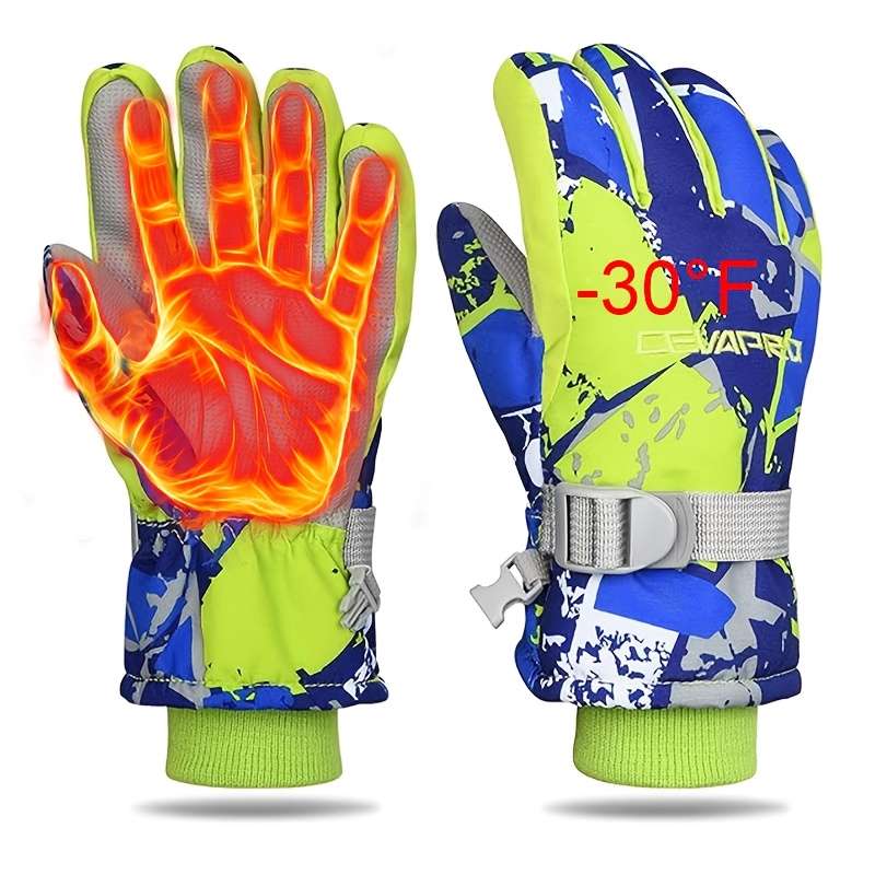 1 Pair Green Size L Warm Gloves