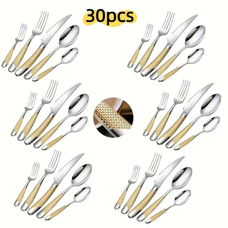 30-Piece Stainless Steel Cutlery Set