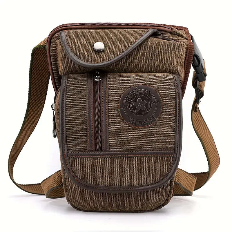 Men's Tactical Canvas Belt Bag
