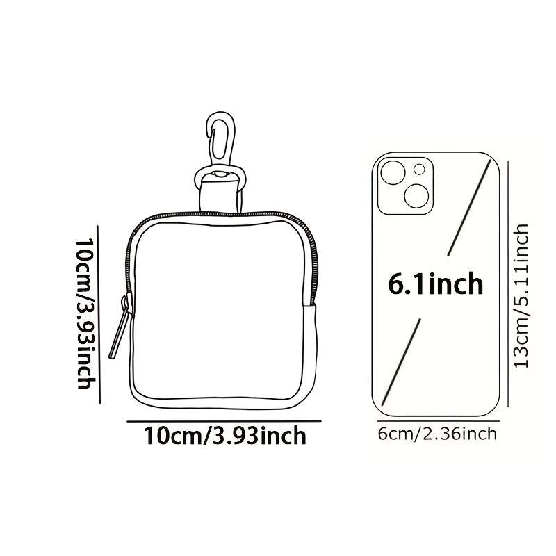 1pc 1pc Coin Purse with Music Note for Man Pattern Print with Buckle and Zipper Pocket Multi-fun