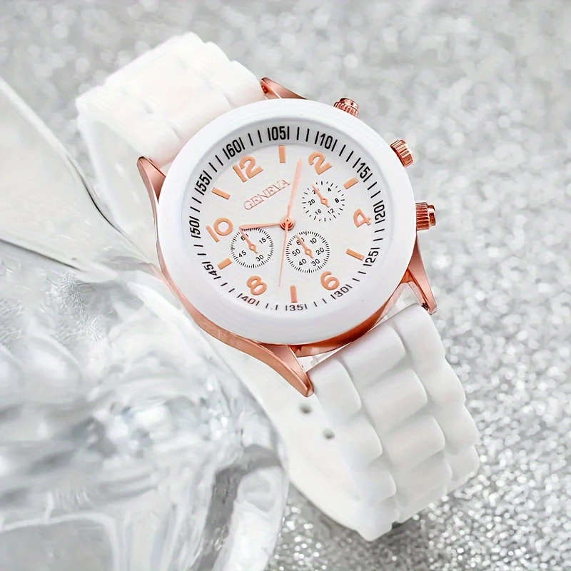 5pcs set One Quartz Women's Watch Four Pieces of Jewelry Does Not Include Watch Box Color sent rando