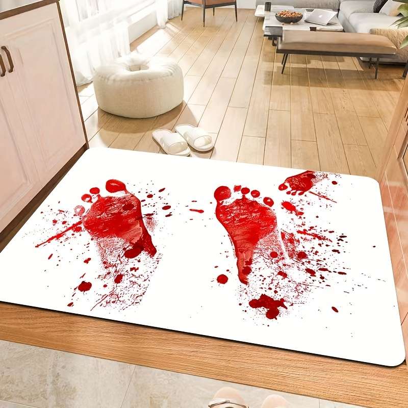1Pc White 15.7x23.62inch 40x60cm Floor Mat