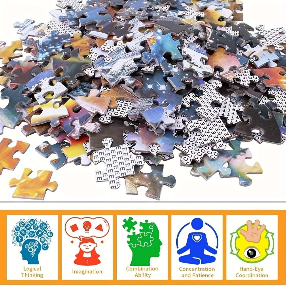1000pcs Colorful Seashells Starfish Jigsaw Puzzle for Adults Vibrant Beach-Themed