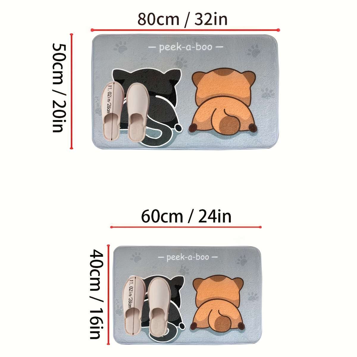 1Pc 40.64x60.96cm Floor Mat