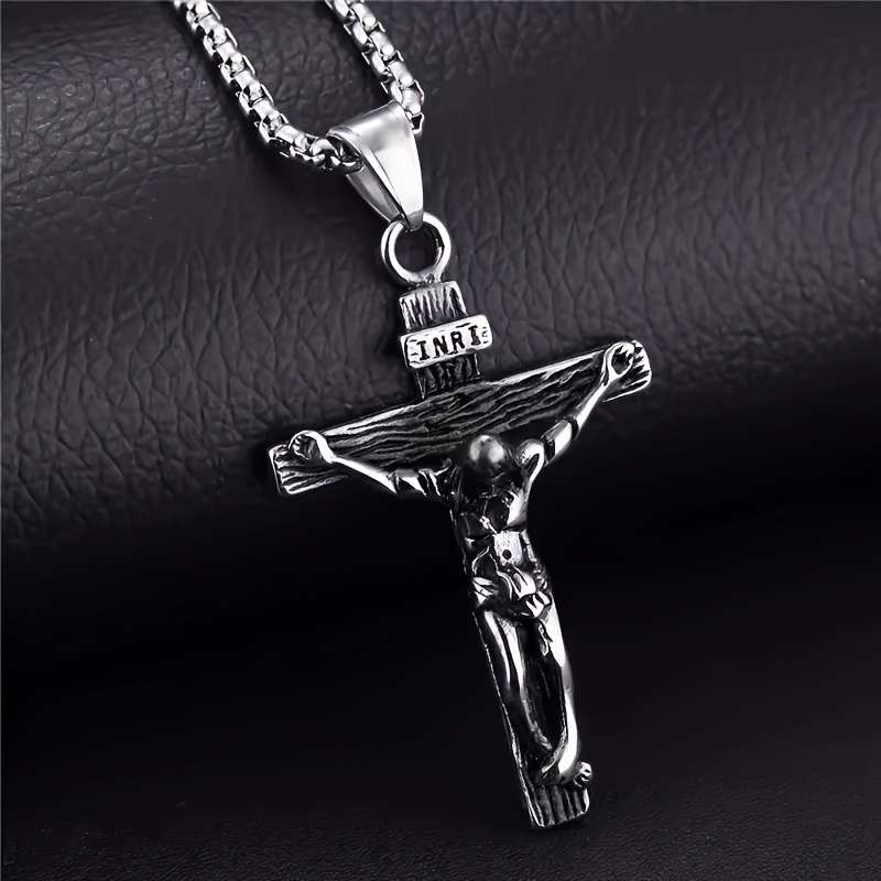 1 Piece Silvery Jesus Theme Pendant