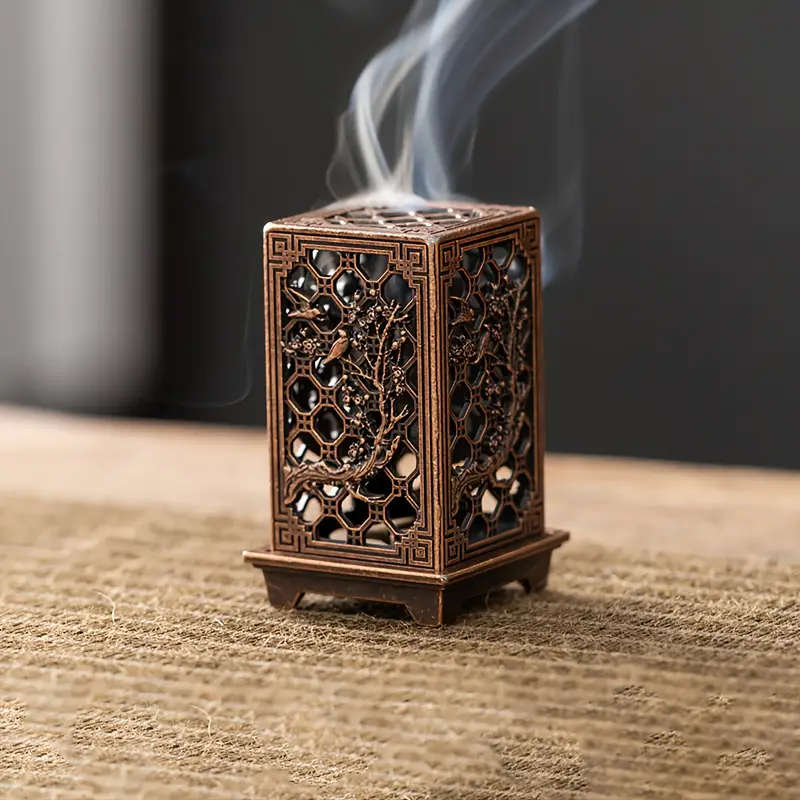 1 Elegant Metal Incense Burner