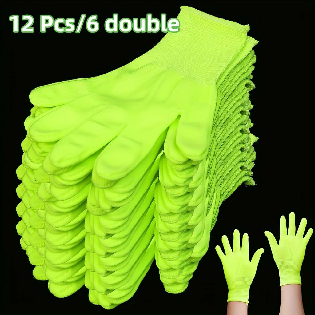 6 Pairs Multi Purpose Work Gloves