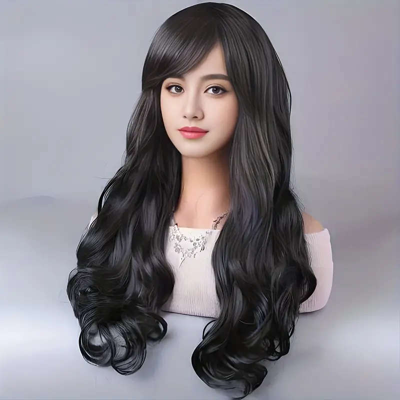 Braided Wig Elegant Long Curly Hair