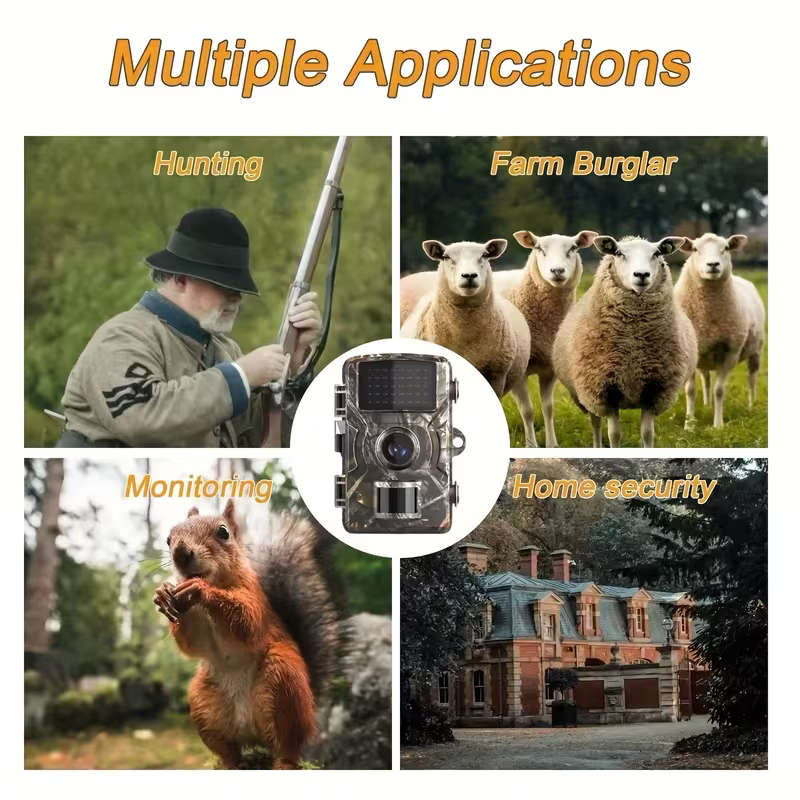 HD Outdoor Wildlife Camera with Built-in Screen Display