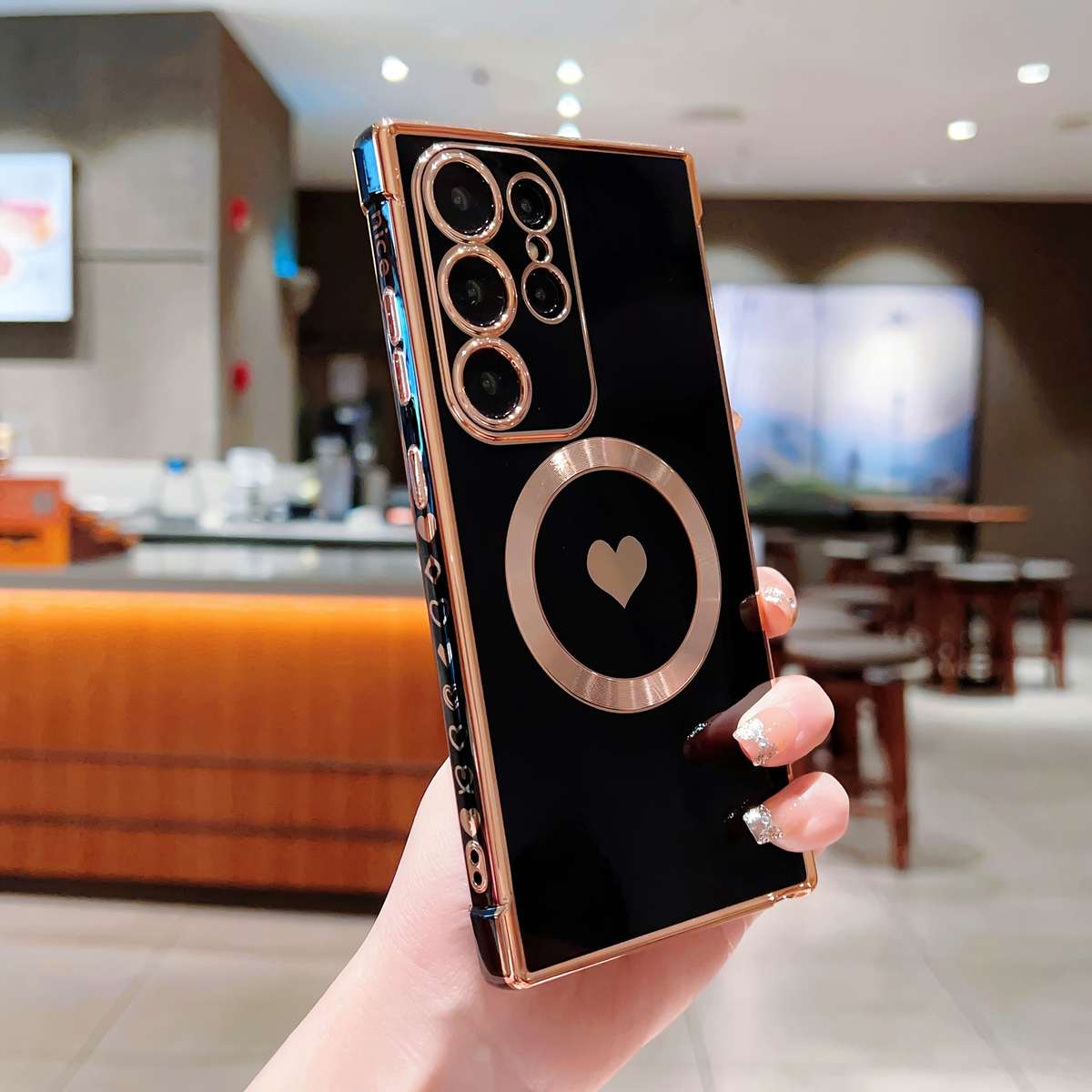 1pc Black For Samsung Galaxy S22 5G Phone Cases