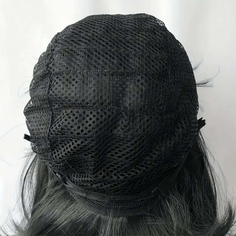 Elegant Long Curly Wig for Women, Color Black