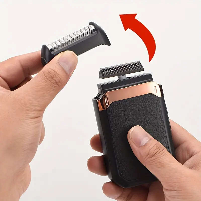 Mens Electric 2 in 1 Waterproof Foil Shaver,Cordless & Rechargeable with Pop up Beard Trimmer.