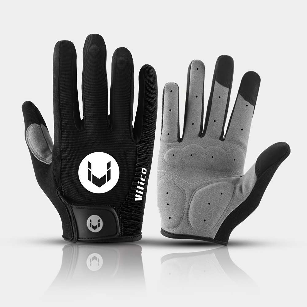 1 Pair Black Size L Outdoor Sports Gloves
