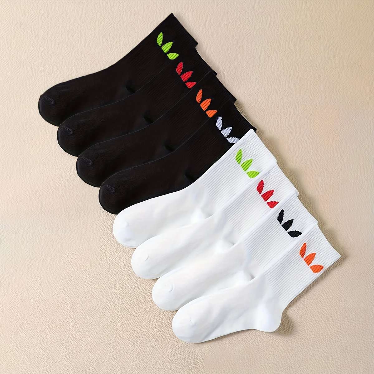 8 Pairs Random One Size High Elastic Socks