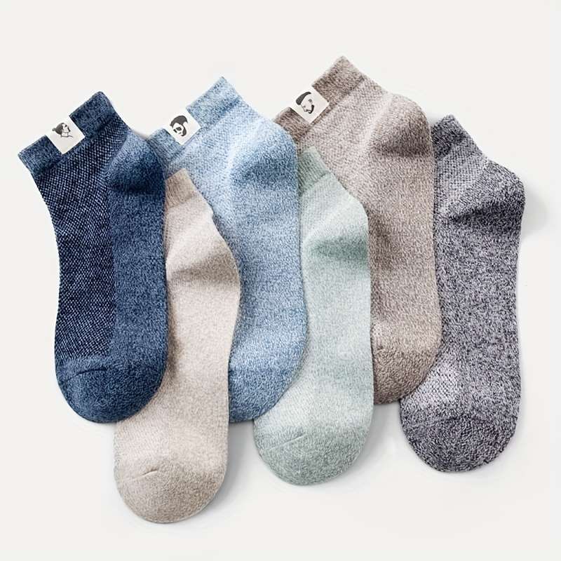 6 Pairs Of Mixed Color Combinations One Size High Elastic Socks