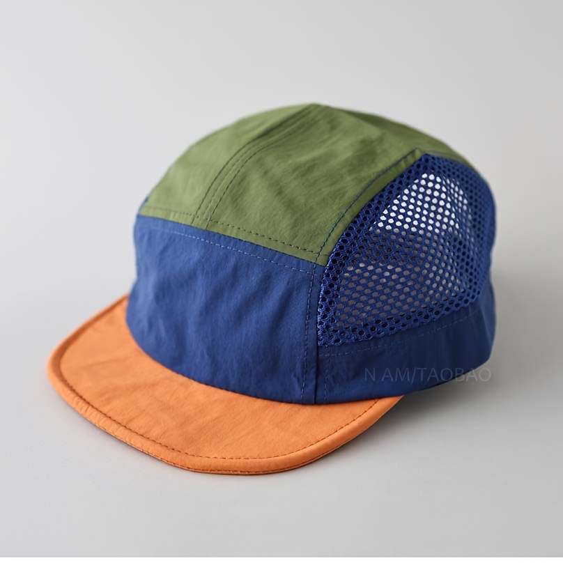 1pc Spring Summer Thin Five-Panel Quick-Dry Mesh Baseball Cap for Men and Women Breathable Casual