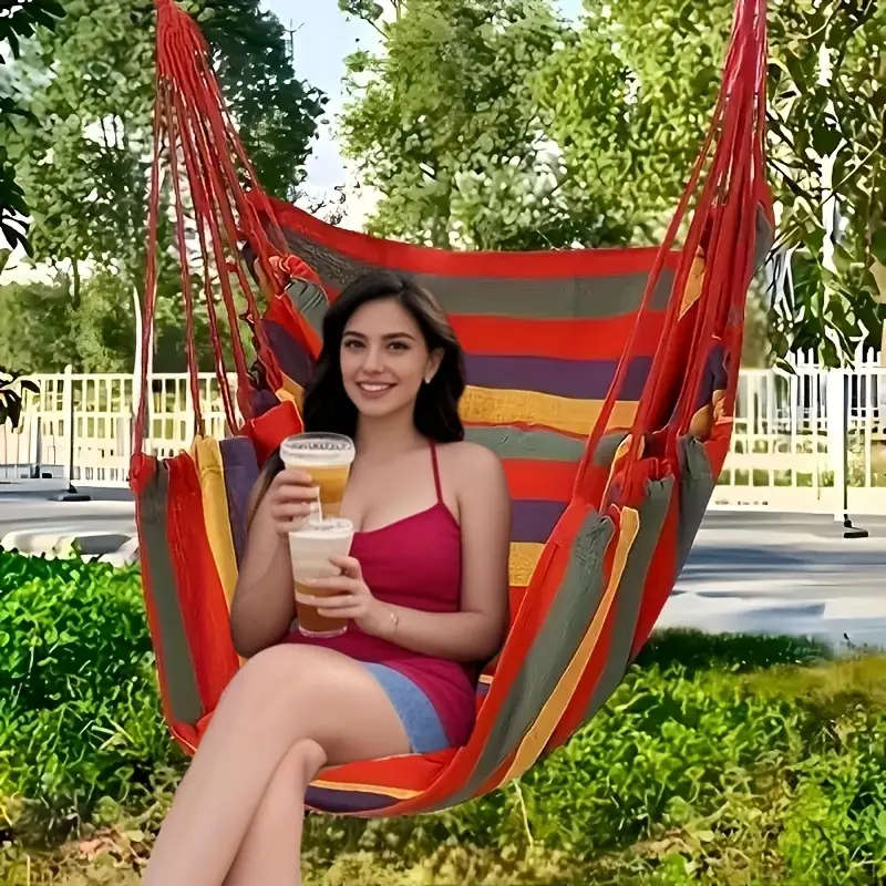 1pc Outdoor Hanging Swing Chair