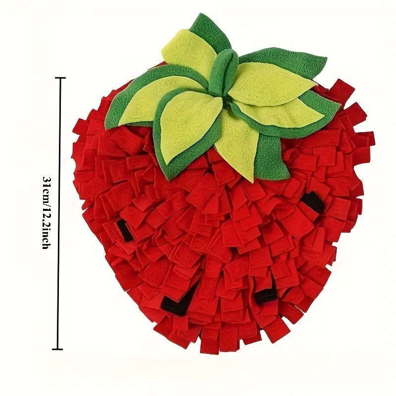 1pc Strawberry Shaped Slow Feeder Dog Sniffing Pad