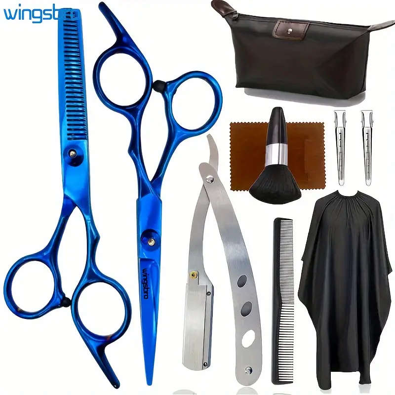 A Professional Hairdressing Set Meticulously Crafted Cutting And Thinning Scissors Stylish Tools
