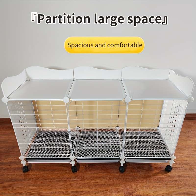 1pc 3 lattice white injection molded pulleys Pet Cage