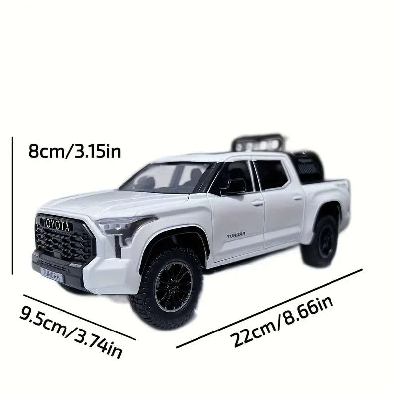 TOYOTA 1/24 Scale Zinc Alloy Metal Truck Die-Cast Model Toy with Pull-Back Action